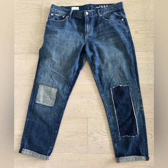 GAP 1969 Sexy Boyfriend Patchwork Straight leg size 29 - Picture 1 of 8